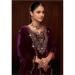 Picture of Superb Chiffon Purple Straight Cut Salwar Kameez