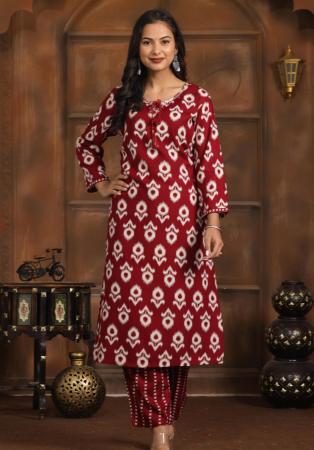 Picture of Nice Rayon Saddle Brown Kurtis & Tunic