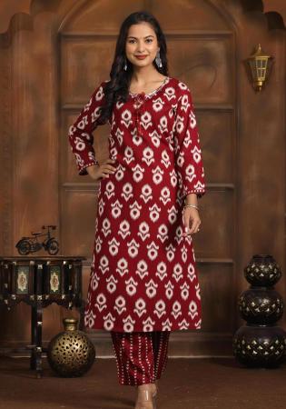 Picture of Beauteous Rayon Saddle Brown Kurtis & Tunic
