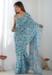 Picture of Stunning Chiffon Cadet Blue Saree