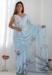 Picture of Statuesque Chiffon Light Steel Blue Saree