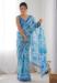 Picture of Grand Chiffon Steel Blue Saree