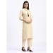 Picture of Cotton Pale Golden Rod Readymade Salwar Kameez
