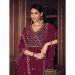 Picture of Comely Georgette Brown Anarkali Salwar Kameez