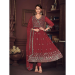 Picture of Exquisite Georgette Maroon Anarkali Salwar Kameez