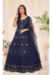 Picture of Radiant Net Dark Slate Grey Anarkali Salwar Kameez