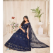 Picture of Radiant Net Dark Slate Grey Anarkali Salwar Kameez