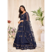 Picture of Radiant Net Dark Slate Grey Anarkali Salwar Kameez