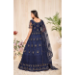 Picture of Radiant Net Dark Slate Grey Anarkali Salwar Kameez