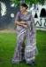 Picture of Good Looking Cotton Light Slate Grey Saree