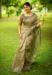 Picture of Pretty Cotton Dark Olive Green Saree