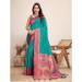 Picture of Grand Silk Dark Cyan Saree