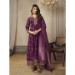 Picture of Elegant Silk Purple Readymade Salwar Kameez