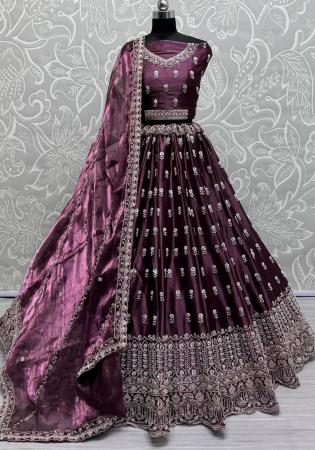 Picture of Alluring Chiffon Dim Gray Lehenga Choli