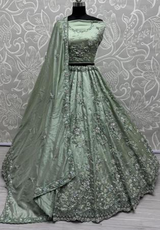 Picture of Classy Chiffon Slate Grey Lehenga Choli