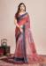 Picture of Nice Linen Indian Red Saree