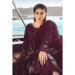 Picture of Fine Rayon Brown Straight Cut Salwar Kameez