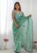 Picture of Alluring Net Cadet Blue Saree