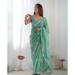Picture of Alluring Net Cadet Blue Saree