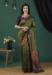 Picture of Alluring Silk Dark Olive Green Saree