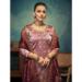 Picture of Chiffon Rosy Brown Straight Cut Salwar Kameez
