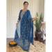 Picture of Delightful Rayon Midnight Blue Readymade Salwar Kameez