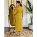 Picture of Rayon Dark Golden Rod Readymade Salwar Kameez