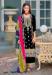 Picture of Chiffon Dark Slate Grey Straight Cut Salwar Kameez