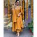 Picture of Pretty Chiffon Golden Rod Readymade Salwar Kameez
