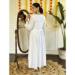 Picture of Classy Chiffon Off White Readymade Salwar Kameez