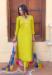 Picture of Wonderful Cotton Yellow Green Readymade Salwar Kameez