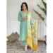 Picture of Wonderful Cotton Cadet Blue Readymade Salwar Kameez