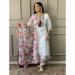 Picture of Excellent Cotton White Readymade Salwar Kameez
