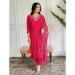 Picture of Fine Cotton Crimson Readymade Salwar Kameez