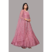 Picture of Classy Net Rosy Brown Anarkali Salwar Kameez