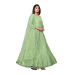 Picture of Pretty Net Dark Sea Green Anarkali Salwar Kameez