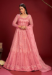Picture of Georgette & Net Dark Salmon Anarkali Salwar Kameez