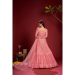 Picture of Georgette & Net Dark Salmon Anarkali Salwar Kameez