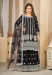 Picture of Bewitching Georgette Black Straight Cut Salwar Kameez