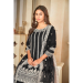 Picture of Bewitching Georgette Black Straight Cut Salwar Kameez