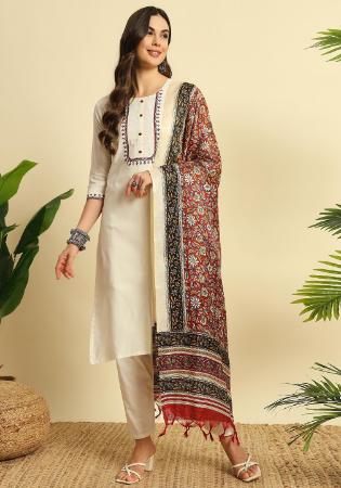 Picture of Graceful Cotton Rosy Brown Readymade Salwar Kameez