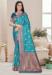 Picture of Delightful Silk Medium Turquoise Saree