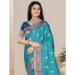 Picture of Delightful Silk Medium Turquoise Saree
