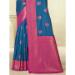 Picture of Magnificent Silk Steel Blue Saree