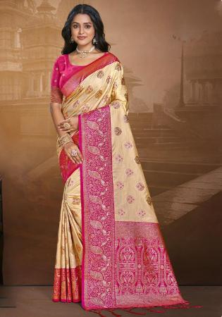 Picture of Bewitching Silk Burly Wood Saree
