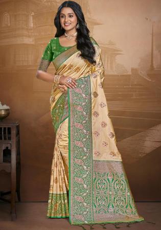 Picture of Resplendent Silk Tan Saree