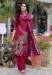 Picture of Good Looking Silk Maroon Readymade Salwar Kameez