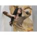 Picture of Exquisite Crepe Sandy Brown Straight Cut Salwar Kameez