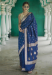 Picture of Fascinating Linen Midnight Blue Saree