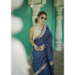 Picture of Fascinating Linen Midnight Blue Saree